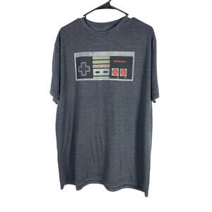 Retro Nitendo NES mens T-shirt Gray Size XL